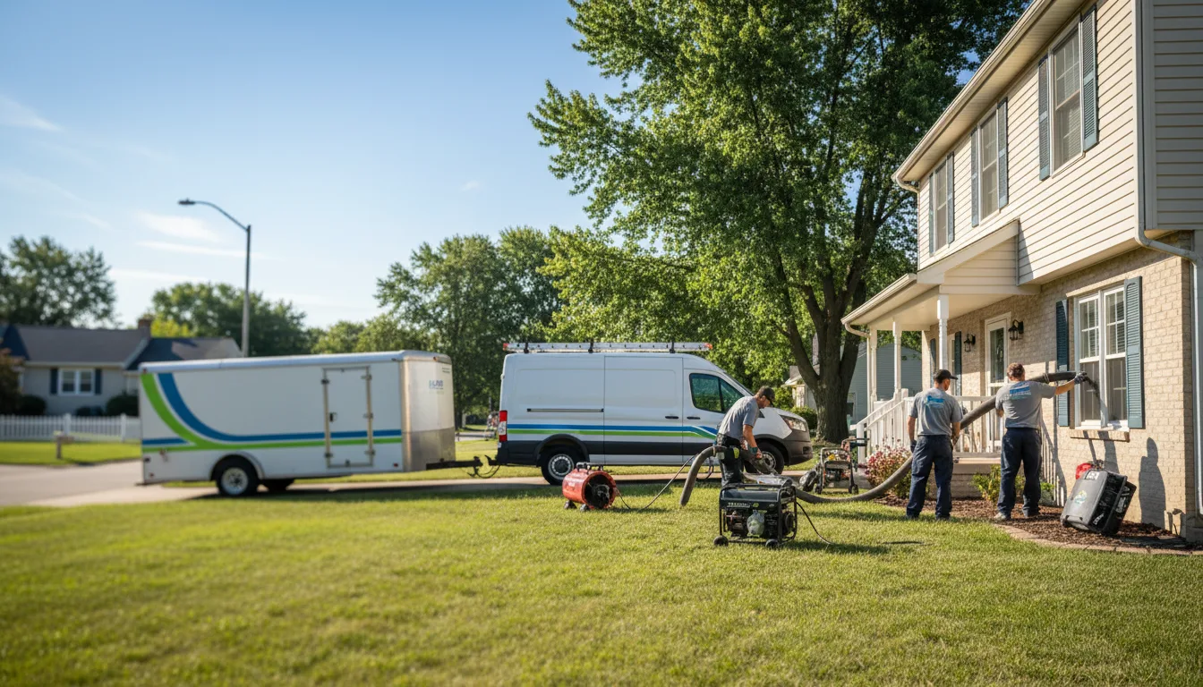 Flooded Basement Restoration And Cleanup With Repair in North English, IA near me